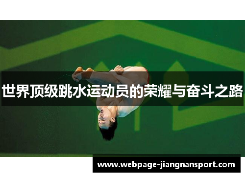 世界顶级跳水运动员的荣耀与奋斗之路